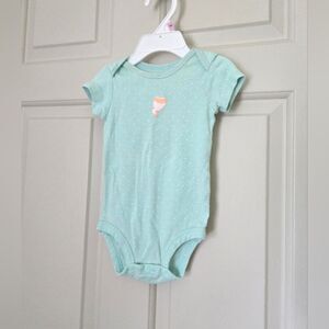 *Free Carters Short Sleeve Onesie Size 6 m